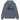 Stussy Modern Age Pigment Dyed Zip Hoodie Navy baskets vue de face, montrant le sweat à capuche zippé bleu marine avec sa capuche et le logo Stussy.