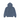 Stussy Wear Zip Hoodie Navy Pigment Dyed baskets vue de face en bleu marine avec capuche, fermeture éclair intégrale et logo Stüssy brodé