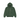 Stussy Wear Zip Hoodie Pigment Dyed Pine baskets vue de face du sweat à capuche zippé vert avec logo Stussy sur la poitrine et cordons ajustables