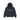 Stussy Lens Zip Hoodie Navy baskets vue de face montrant le design zippé bleu marine avec un graphisme d'objectif imprimé et cordons de serrage.