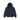 Stussy Built Tough Zip Hoodie Navy sweat-shirt à capuche et fermeture éclair, vue de face en bleu marine avec logo graphique imprimé.