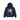 Stussy Built Tough Zip Hoodie Navy baskets avec sweat à capuche zippé bleu marine doté d'un logo graphique sur la poitrine, vue de face.