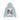 Stussy Built Tough Zip Hoodie Slate baskets vue de face montrant le sweat à capuche gris zippé, avec graphique sur la poitrine et cordons de serrage