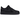 Nike Air Force 1 Low SP Slam Jam Black baskets en vue laterale avec une tige en cuir noir et perforations