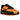 Nike Air Max 90 Bright Citrus Hypervenom baskets de profil avec une tige blanche, un swoosh orange et une bulle d'air