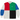 Corteiz C-Star Rugby Shirt Multi baskets vue de face avec des rayures multicolores, un col blanc et le logo C-Star classique brodé sur la poitrine.