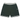Corteiz Deala Knit Shorts Forest Green baskets vue laterale en maille vert foret avec logo blanc et taille elastiquee