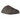 Adidas Adimule Slides Dark Brown Gum baskets en vue latérale avec une tige marron foncé et une semelle gomme
