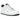 Nike Air Force 1 Low '07 White Anthracite Mini Swoosh baskets en profil lateral avec une tige en cuir blanc et un swoosh noir