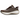 Nike Vomero Plus Caldera Brown Dark Field Brown baskets en vue sous angle avec des details marron et des lacets assortis