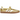 Adidas Samba Jane Gold Metallic White baskets en vue laterale presentant une tige blanche, des details dores et une semelle gomme