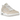 Jordan Spizike Low Sanddrift White baskets en vue laterale avec des superpositions en daim beige, des lacets blancs et une unite Air