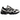 ASICS Gel-1130 Black Cream baskets en vue laterale avec une tige en mesh noir, des details creme et des lacets