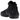 Nike Air Flightposite Black baskets en vue de profil avec une tige moulée noire et une fermeture éclair distinctive