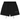 Fear of God Essentials Classic Fleece Sweatshort Jet Black baskets profil latéral en matière polaire noire avec taille élastique