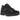 New Balance 2002R Triple Black Suede baskets en vue laterale avec une tige en sude noir et semelle texturee