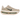 Nike Vomero Premium Pale Ivory Jade Horizon baskets en vue sous angle avec une tige beige clair et des details verts