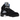 Jordan 5 Retro Black University Blue baskets en vue latérale avec une tige noire, des détails bleus et une unité Air visible