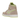 Jordan 1 High Zoom Air CMFT Lemon Twist baskets en vue sous angle avec une tige blanche et jaune et un logo swoosh noir