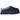 UGG Tazz II Slipper Dark Indigo baskets vue de profil avec une tige en daim bleu foncé et une tresse