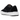 Maison Mihara Yasuhiro Baker OG Sole Canvas Low Black baskets en vue laterale avec une tige en toile noire et une semelle blanche fondu