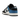 Nike Dunk Low Industrial Blue baskets en vue laterale avec des details en cuir bleu et blanc et des lacets