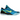 Nike Kobe 9 Elite Low Protro Perspective baskets en profil latéral bleu avec une tige Flyknit, des détails noirs et des lacets