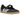 Adidas Samba Jane Black White Gum baskets en vue latérale avec une tige noire, des détails blancs et une semelle gomme