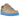 Nike Air Force 1 Low Protro Kobe Bryant Linen baskets vue de profil avec empeigne en cuir beige et virgule blanche