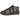Nike Air More Uptempo Low Baroque Brown Cave Stone baskets en vue laterale avec une tige en cuir marron et les details AIR