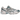 ASICS Gel-1130 White Shark Skin baskets en vue laterale avec une tige en mesh blanc, des details argentés et des lacets