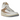 Jordan 2 Retro Craft Sunset Haze baskets en vue laterale avec tige en cuir blanc, details beiges et bout perfore