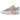 Nike Air Max 1 Patta Waves White Hyper Crimson baskets vue de profil avec empeigne blanche et empiècement ondulé orange