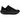 Nike Vomero Plus Black Bright Crimson baskets en vue laterale avec empeigne noire, details rouges, lacets et semelle amortissante