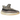 Adidas Yeezy Boost 350 V2 Zyon baskets en vue sous angle avec une tige en Primeknit marron et gris et une bande latérale