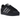 Adidas Superstar II Rhinestone Black Silver baskets de profil avec tige noire, details argentés et strass sur les bandes iconiques.