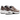 New Balance 740 Rich Oak Bisque Pecan baskets en vue laterale avec des superpositions marron et beige et du mesh