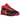 Nike Giannis Zoom Freak 6 Bred baskets en profil latéral avec une empeigne rouge et noire et des lacets assortis