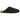 Adidas Adimule Slides Core Black Gum baskets de profil avec empeigne noire et semelle gomme classique