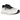 On Running Cloudtilt Black Ivory baskets profil latéral avec empeigne textile noire, semelle blanche et le logo On distinctif sur le côté