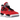Jordan 4 Retro Toro Bravo baskets de profil avec une empeigne en nubuck rouge, des détails noirs et une semelle amortissante