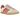 Adidas Gazelle Indoor Magic Beige Victory Red baskets vue de profil avec une tige en suède beige et des détails rouges