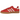 Adidas Gazelle Indoor Better Scarlet Wonder White Gum baskets en profil latéral avec tige en suède rouge, détails blancs et semelle gomme