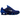 Nike Shox TL Deep Royal Blue baskets en vue laterale avec une tige en mesh bleu, des amortisseurs Shox et un swoosh noir