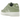 A Bathing Ape Bape Sta Green baskets en vue laterale avec une tige en cuir vert et blanc, une semelle blanche et un logo etoile