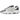 Adidas Yeezy Boost 700 MNVN Laceless Analog baskets en profil lateral avec une tige grise, une semelle épaisse et des détails réfléchissants