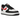 Nike Air Force 1 Low '07 Next Nature Black White University Red baskets de profil avec tige en cuir noir et swoosh rouge