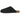 Adidas Adimule Slides Core Black Gum baskets de profil avec une tige noire et une semelle gomme