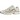 Nike P-6000 Earth Light Bone baskets en profil lateral avec une tige en mesh beige et des details argentes