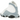Air Jordan 13 Retro Blue Grey baskets vue latérale avec empeigne en cuir blanc, empiècements en daim gris et détail holographique sur le talon